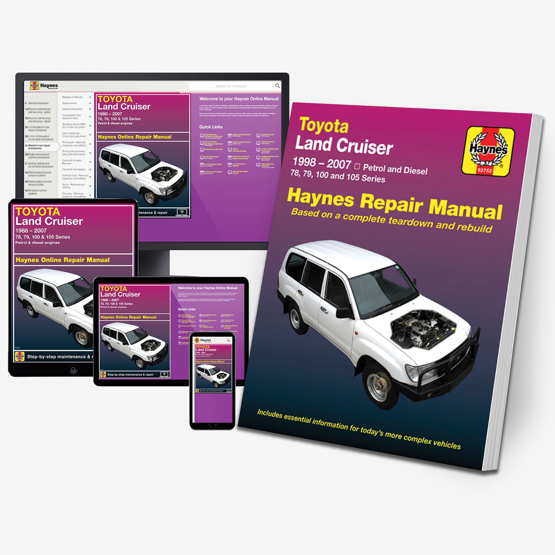 Toyota Land Cruiser 1998-2007 Haynes Repair Manual – Haynes