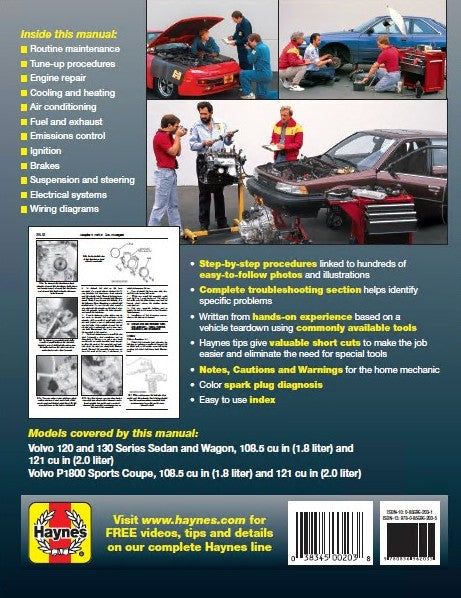 Volvo 120 & 130 Series (and P1800) (1961 - 1973) Haynes Repair Manual