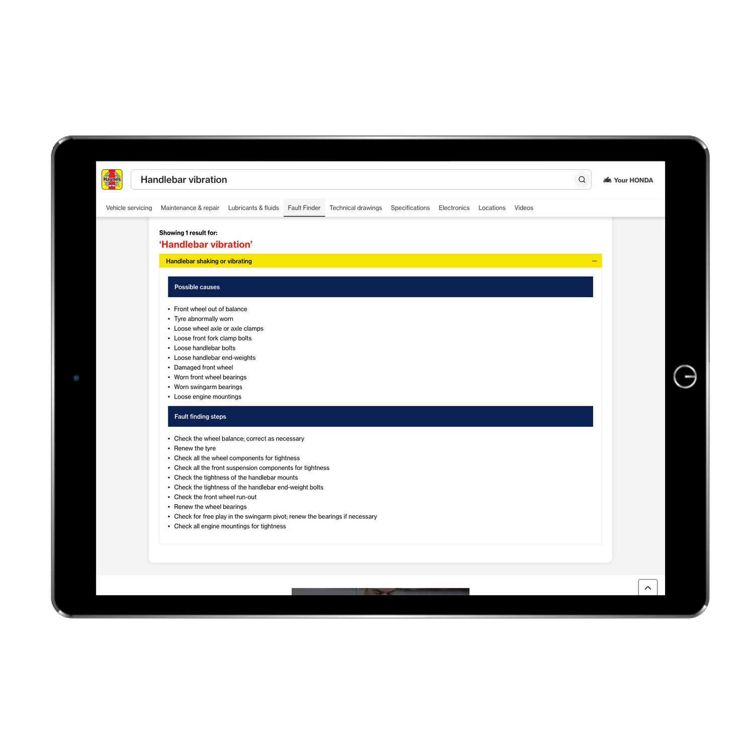 Honda CB650R (2019 - 2023) Haynes Service & Maintenance Mini-Manual