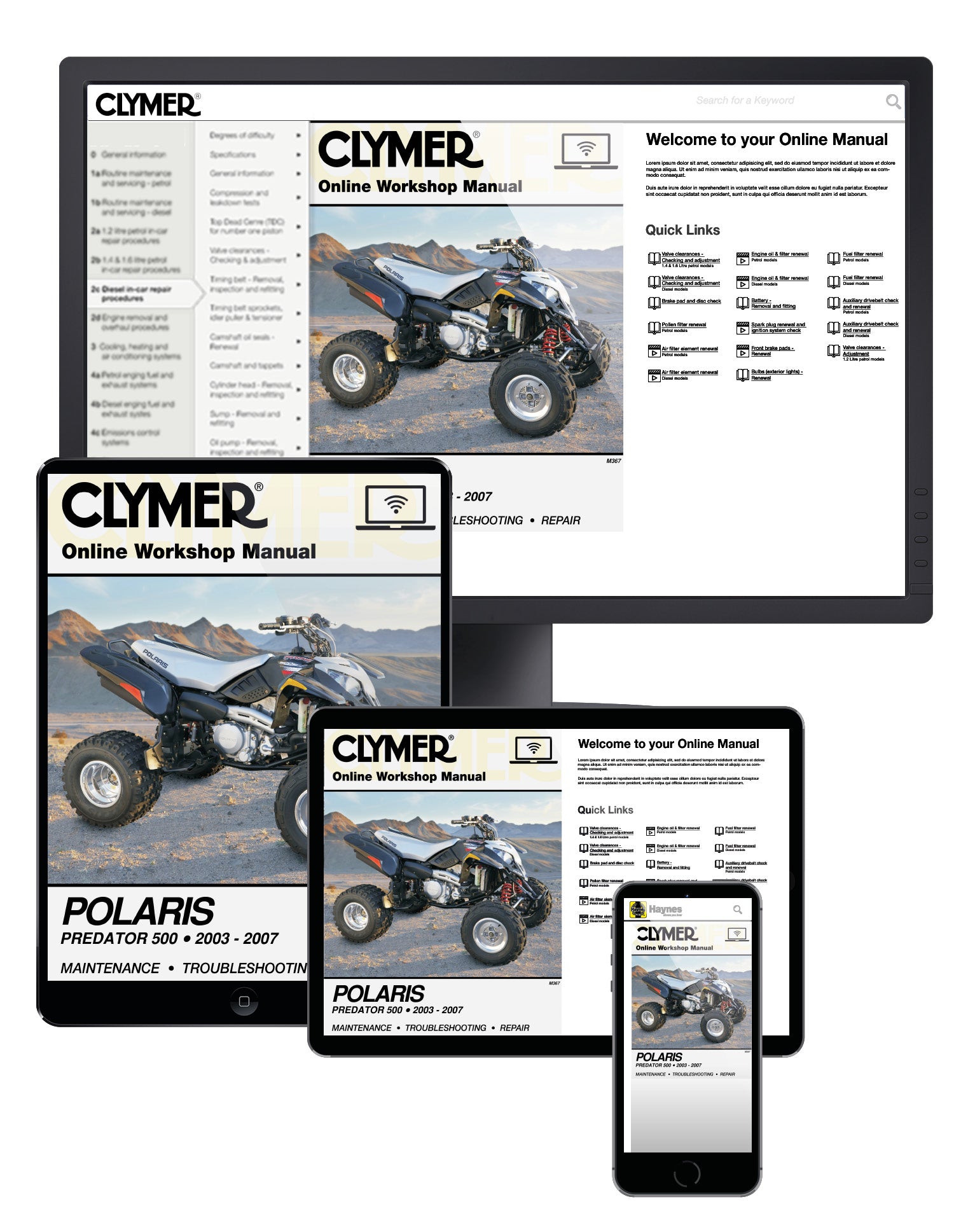 Polaris Predator ATV (2003-2007) Service Repair Manual