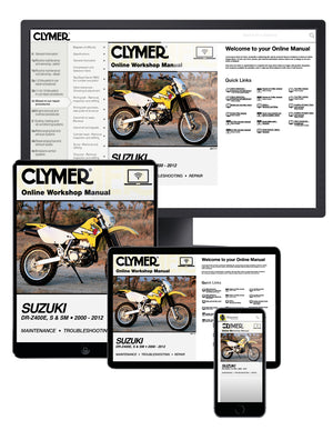 Suzuki DR-Z400E, S & SM Manual Motorcycle (2000-2012) Service Repair Manual