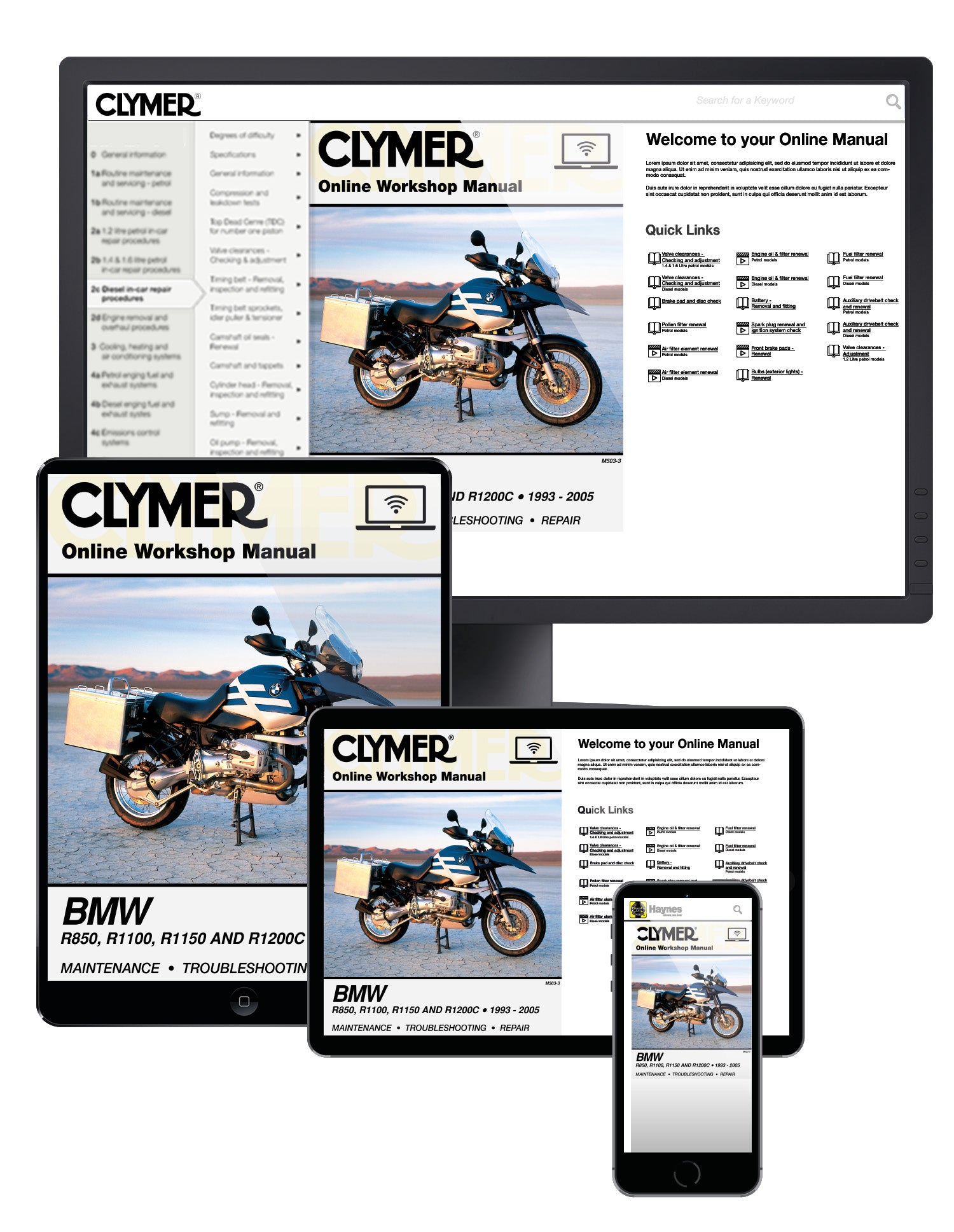 BMW R Series Motorcycle (1993-2005) Service Repair Manual