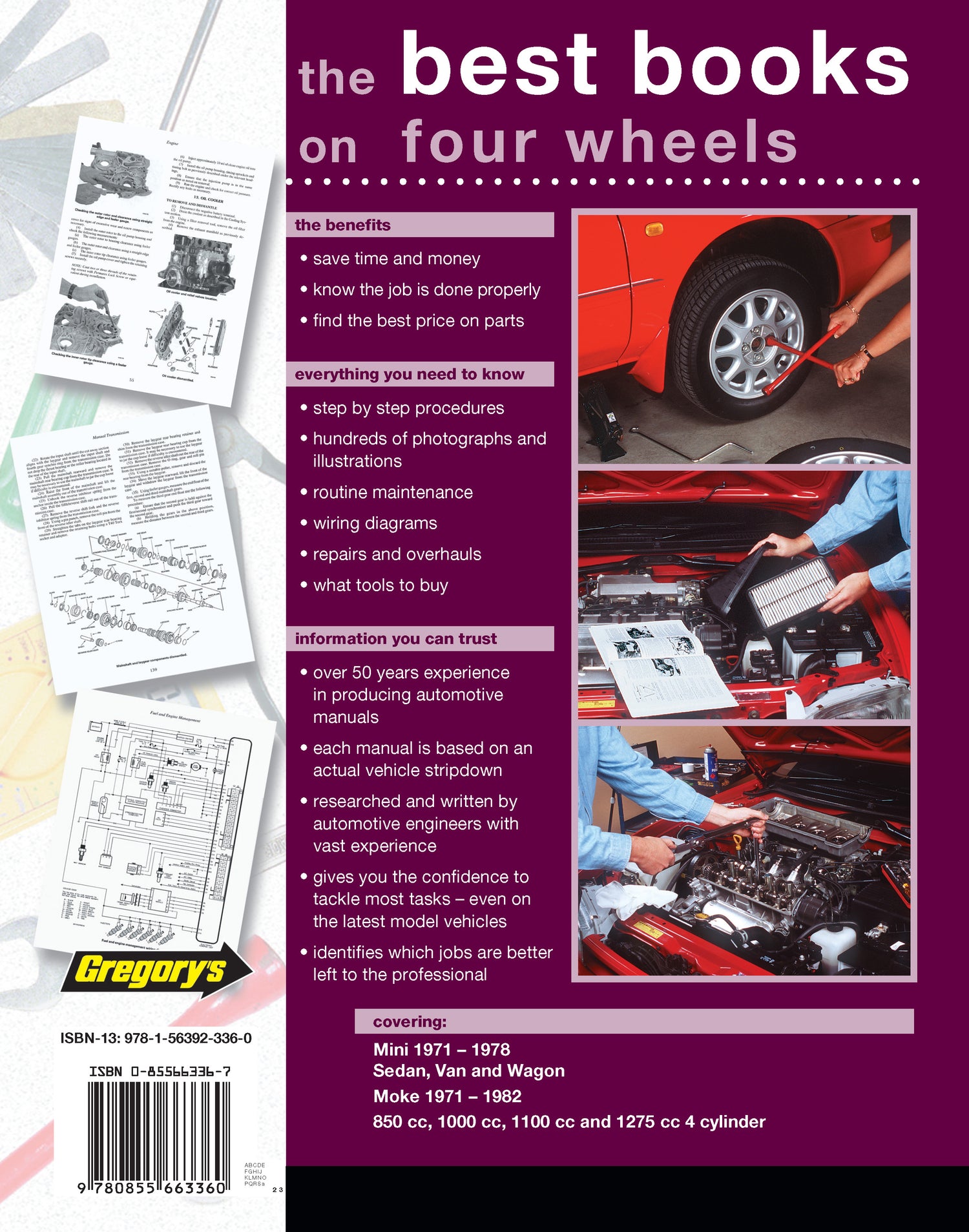 Leyland Mini (71-78), Moke (71-82) Gregory's Repair Manual