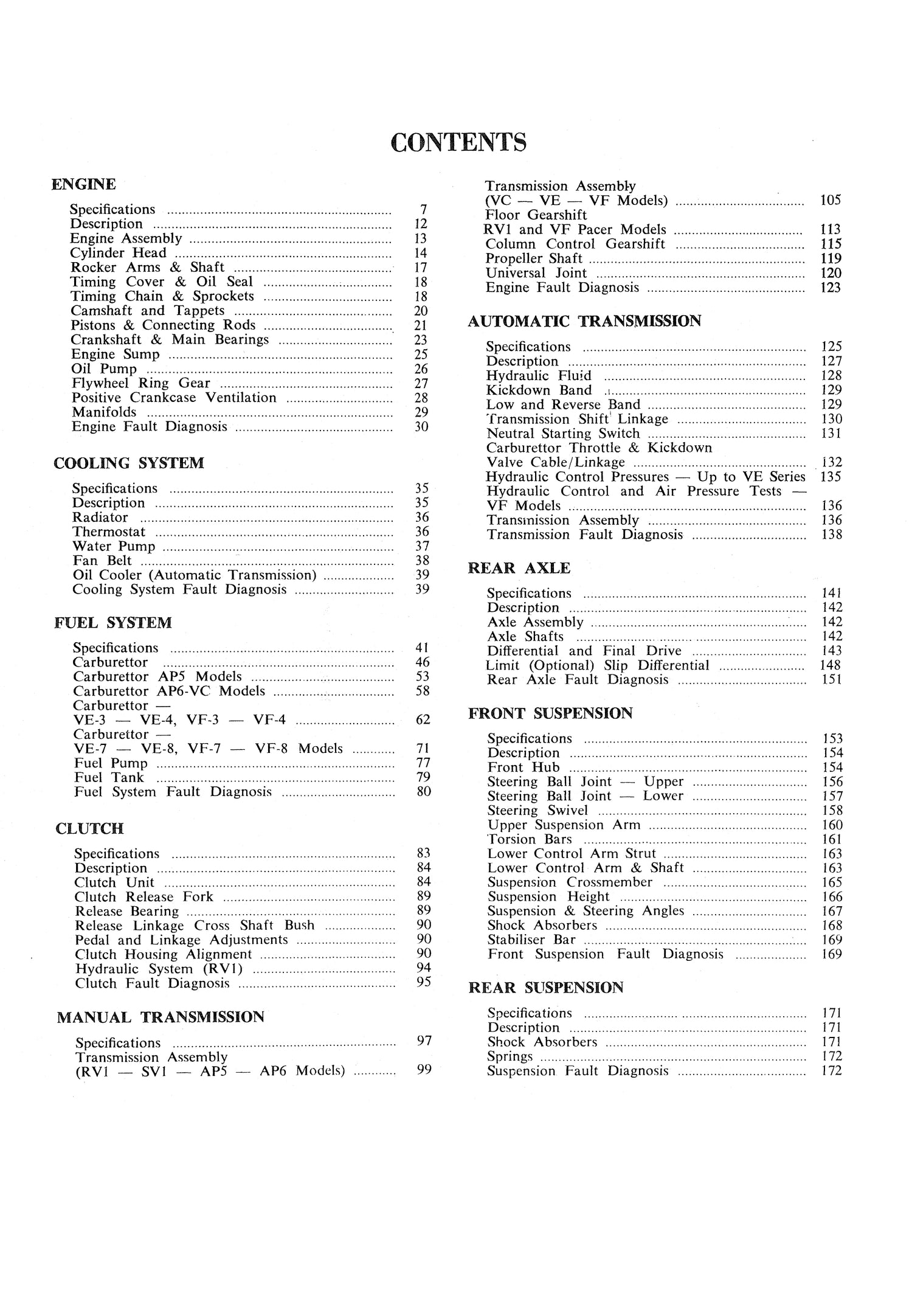 Chrysler Valiant (62 - 70) Gregory's Repair Manual