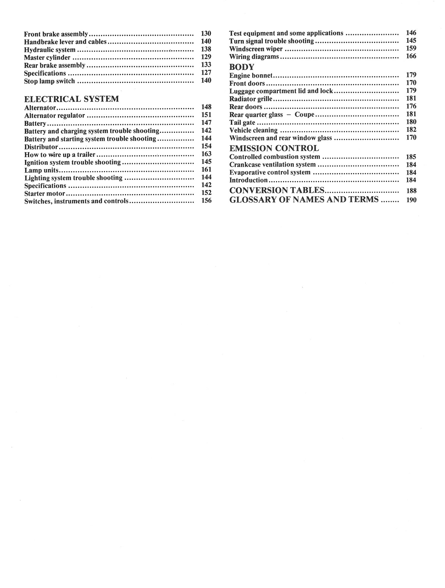 Holden Gemini (77 - 79) Gregory's Repair Manual