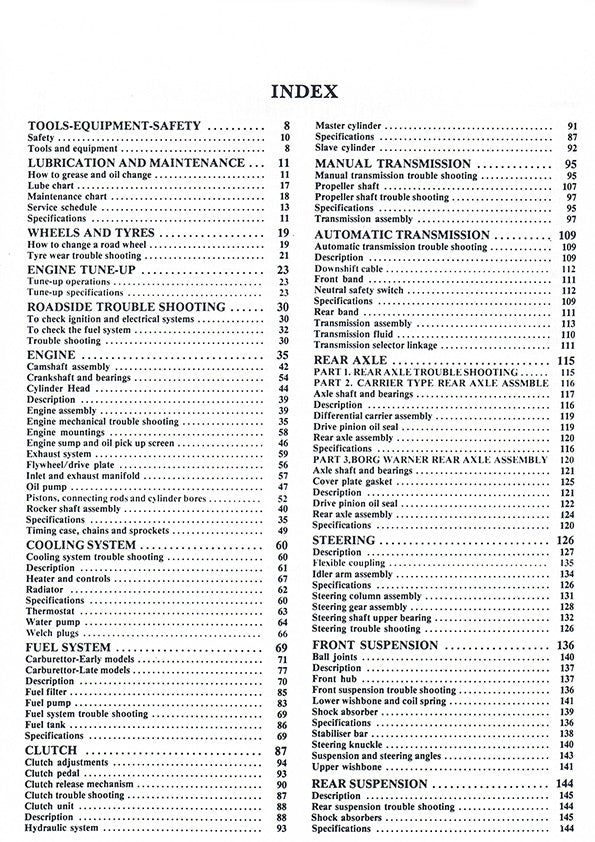 Toyota Corona (76 - 79) Gregory's Repair Manual