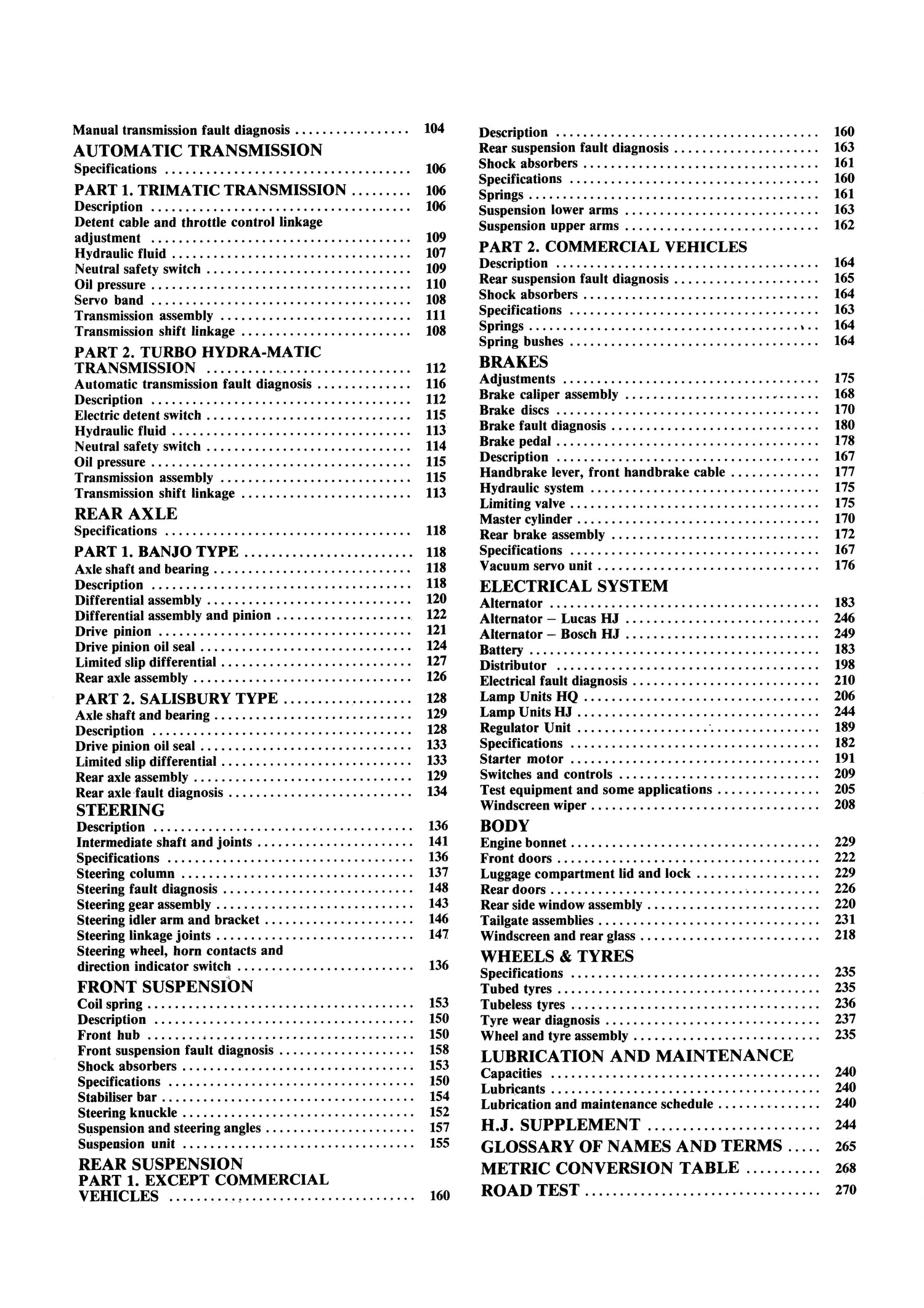 Holden Belmont, Kingswood, Monaro, Premier, Statesman, 8 Cylinder, (71 - 76) Gregory's Repair Manual