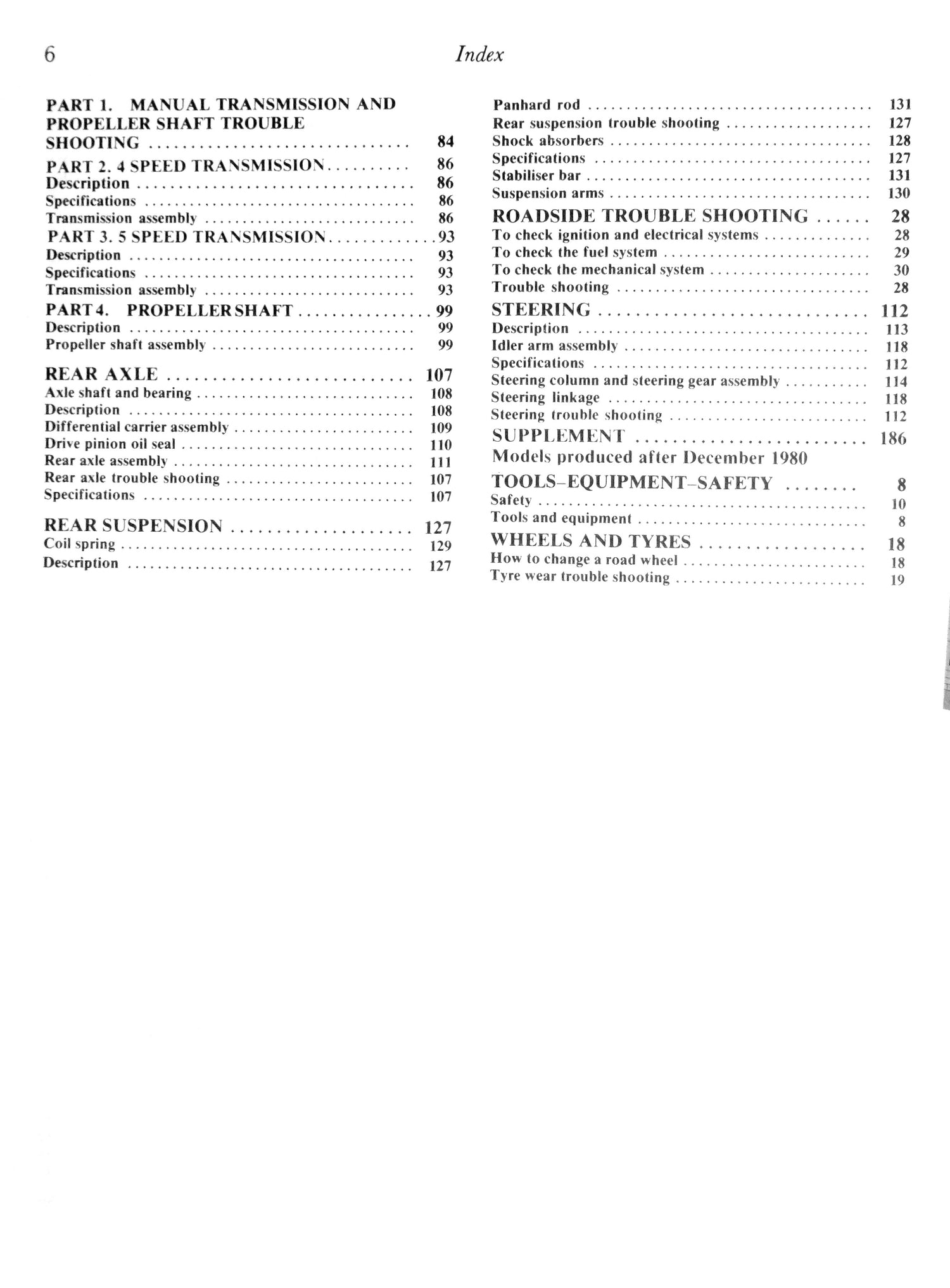 Mazda 626 (79 - 83) Gregory's Repair Manual