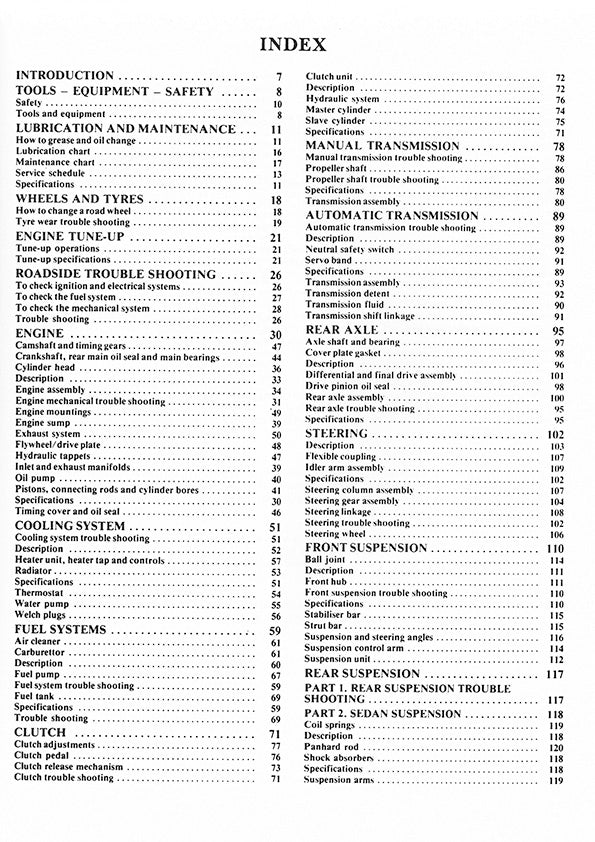 Toyota Corona (79 - 80) Gregory's Repair Manual