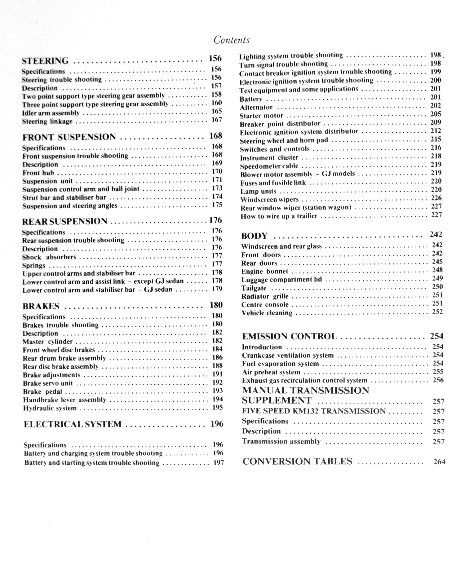 Mitsubishi Sigma (80 - 83) Gregory's Repair Manual
