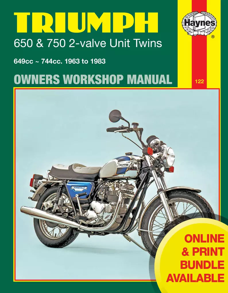 Triumph 650 & 750 2-valve Unit Twins (63 - 83) Haynes Repair