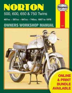 Norton 500, 600, 650 & 750 Twins (57 - 70) Haynes Repair Manual