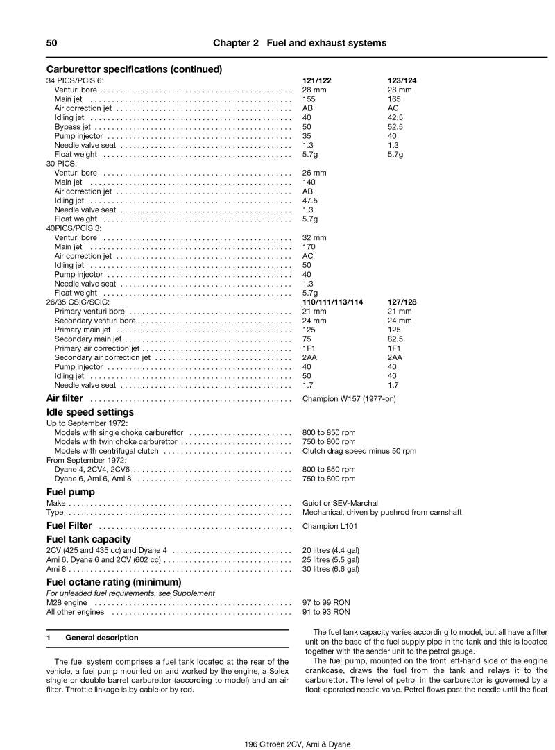 Citroen 2CV, Ami & Dyane (67 - 90) Haynes Repair Manual