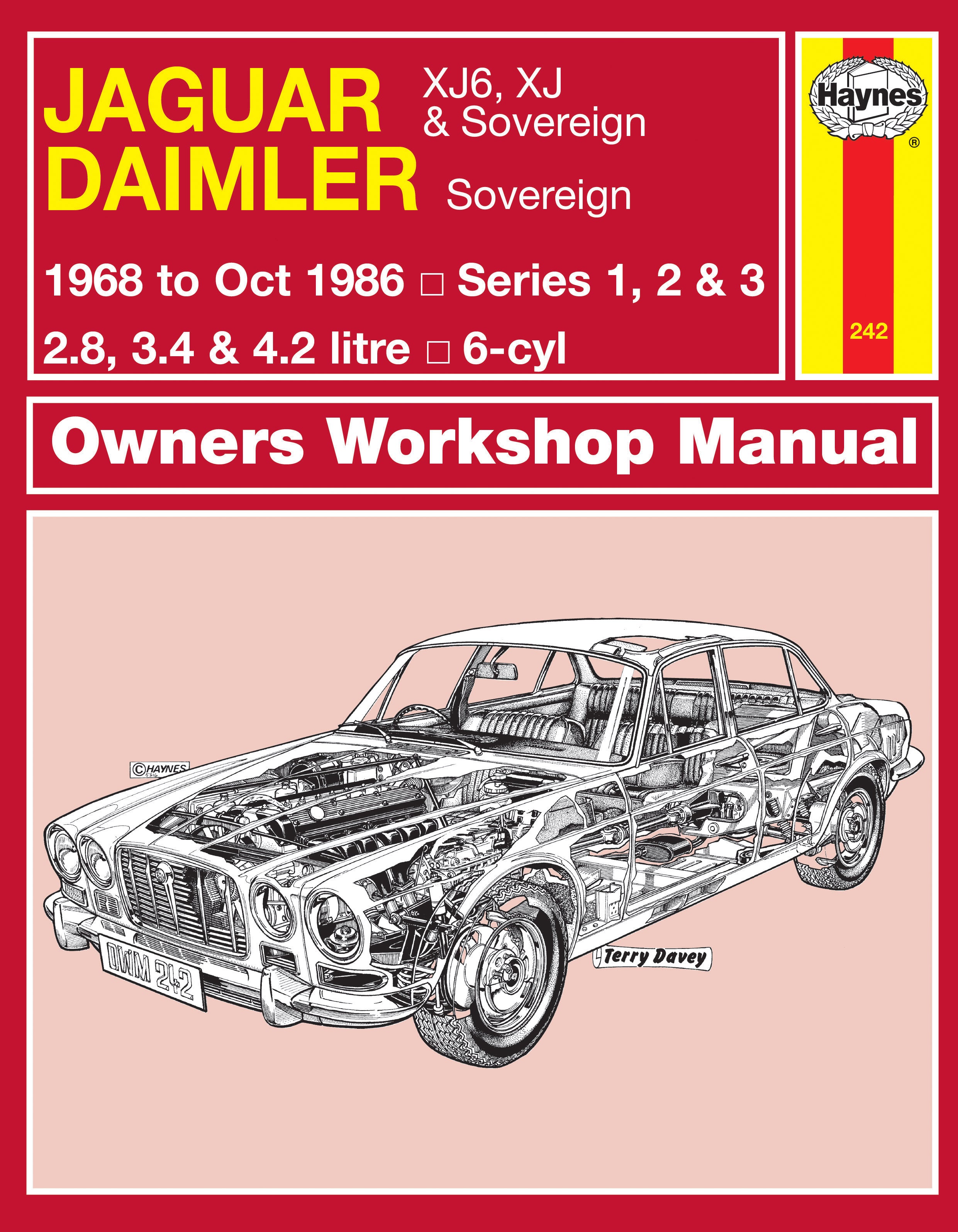 Jaguar XJ6, XJ & Sovereign; Daimler Sovereign (68 - Oct 86) Haynes