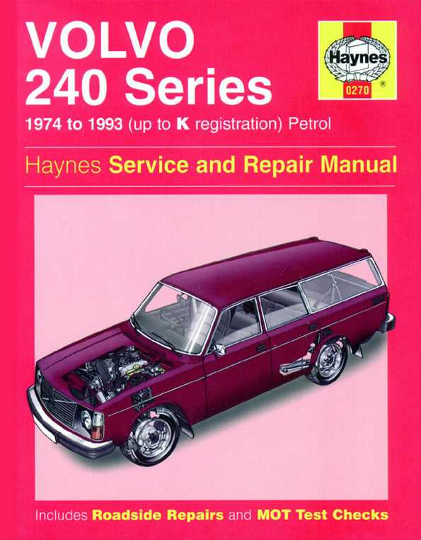 Volvo 240 Series Petrol (74 - 93) Haynes Repair Manual