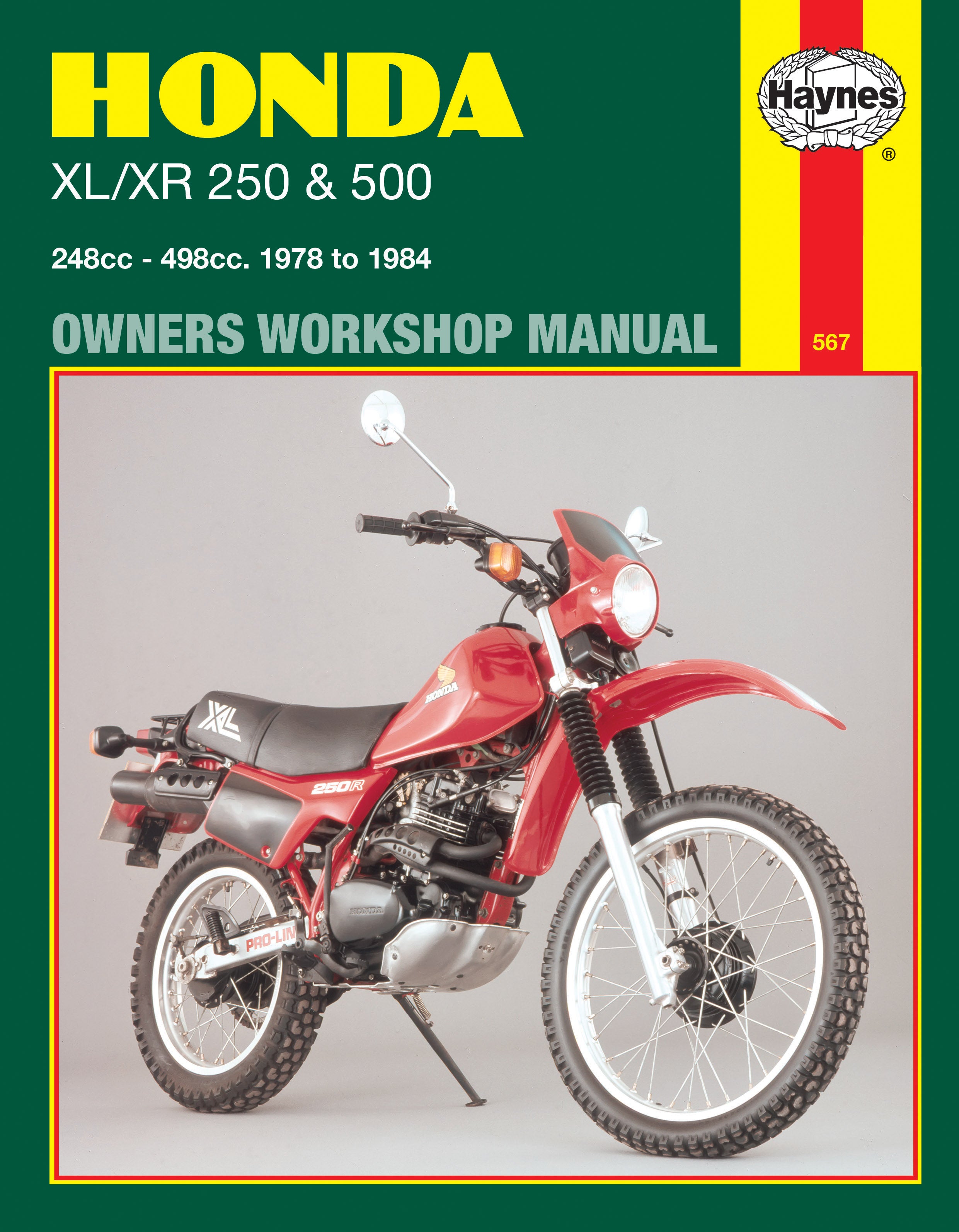 Honda XL/XR 250 & 500 (78 - 84) Haynes Repair Manual – Haynes