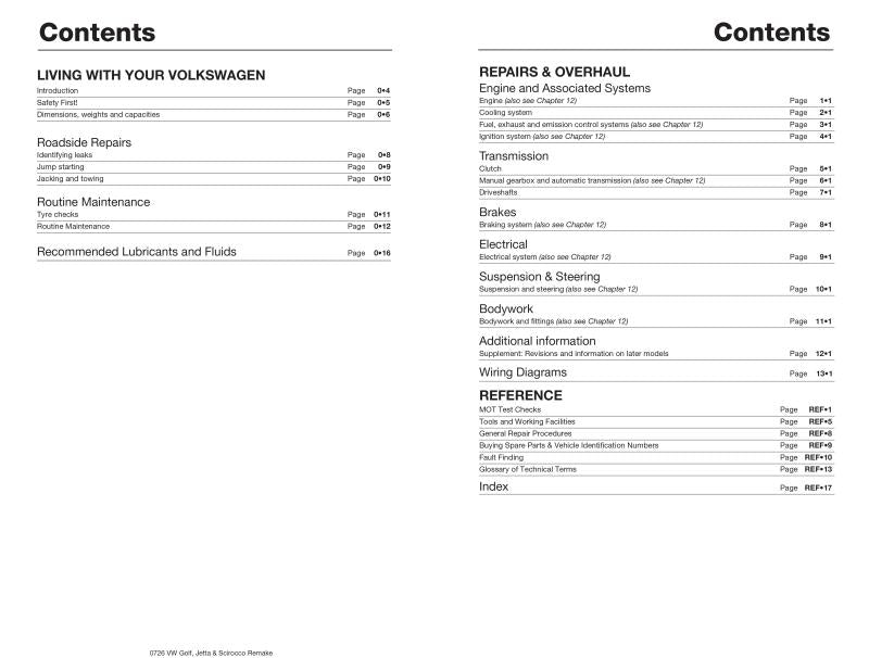 VW Golf, Jetta & Scirocco Mk 1 Petrol 1.5, 1.6 & 1.8 (74 - 84) Haynes Repair Manual