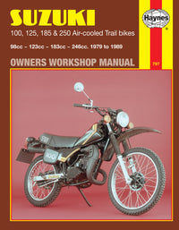 Suzuki 100, 125, 185 & 250 Air-cooled Trail bikes (79 - 89) Haynes Repair Manual