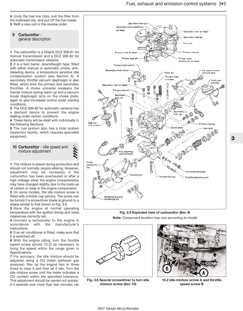 Nissan Micra (83 - Jan 93) Haynes Repair Manual