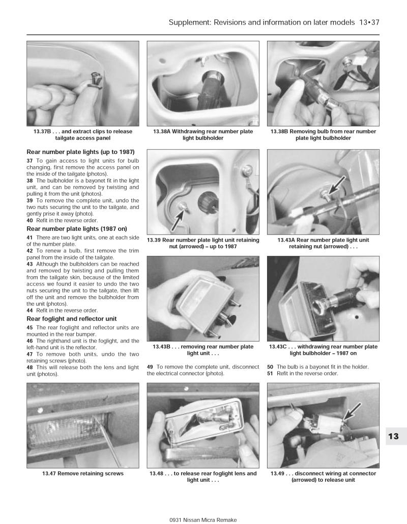 Nissan Micra (83 - Jan 93) Haynes Repair Manual