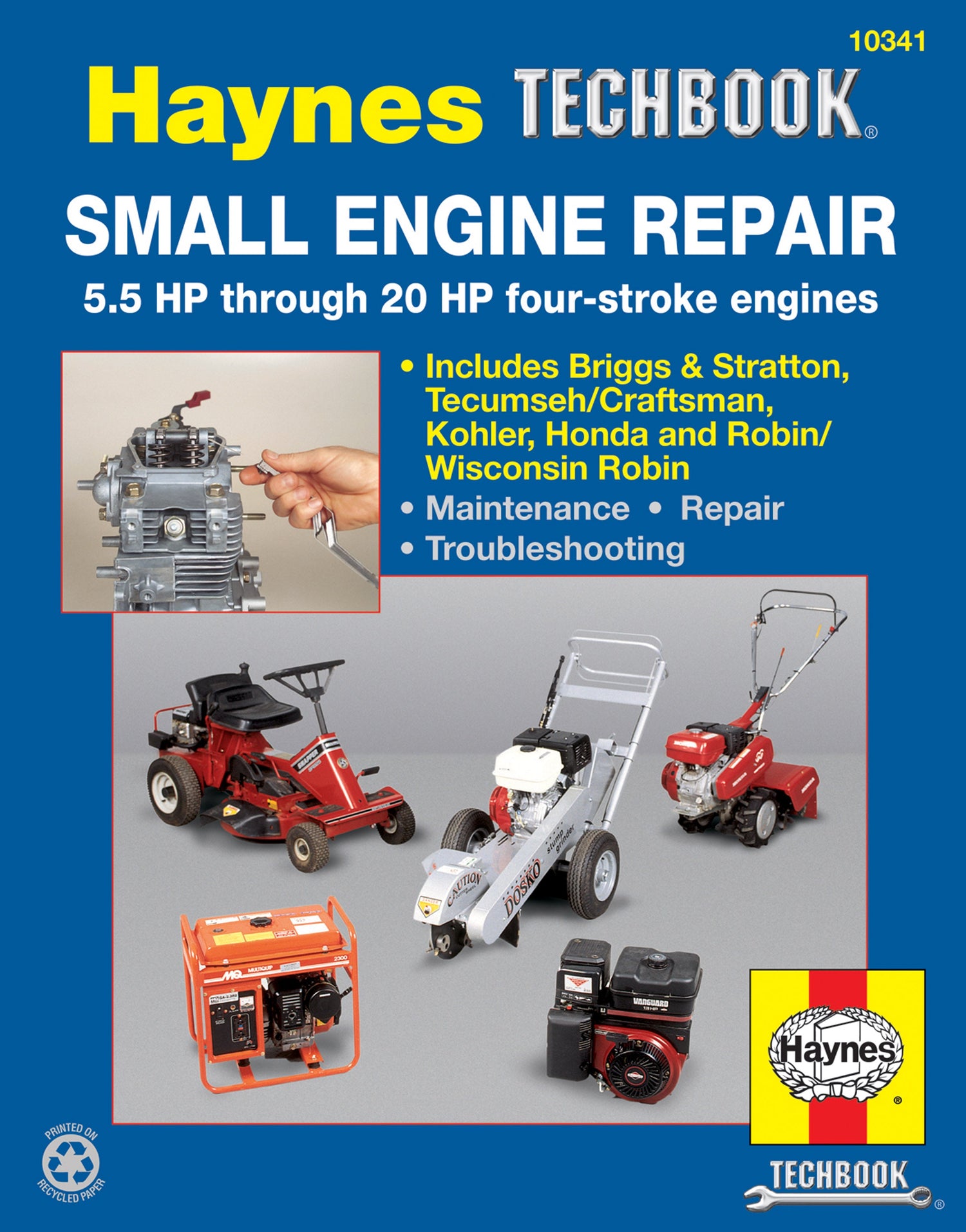 Small Engine Repair 5.5 HP through 20 HP Haynes Online Techbook