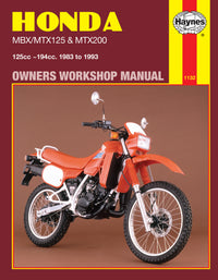 Honda MBX/MTX125 & MTX200 (83 - 93) Haynes Repair Manual