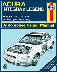 Acura Integra (1990-1993) & Legend (1991-1995) Haynes Repair Manual (USA)