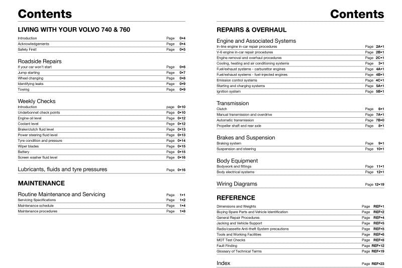 Volvo 740 & 760 Petrol (82 - 91) Haynes Repair Manual