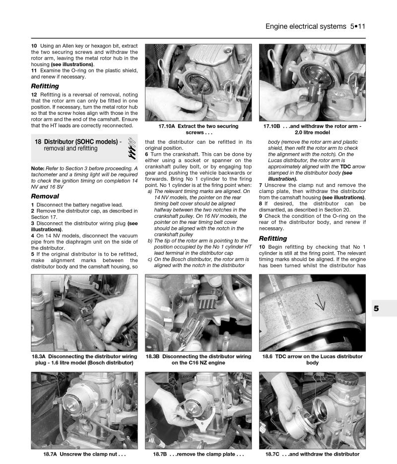 Vauxhall Cavalier Petrol (Oct 88 - 95) Haynes Repair Manual