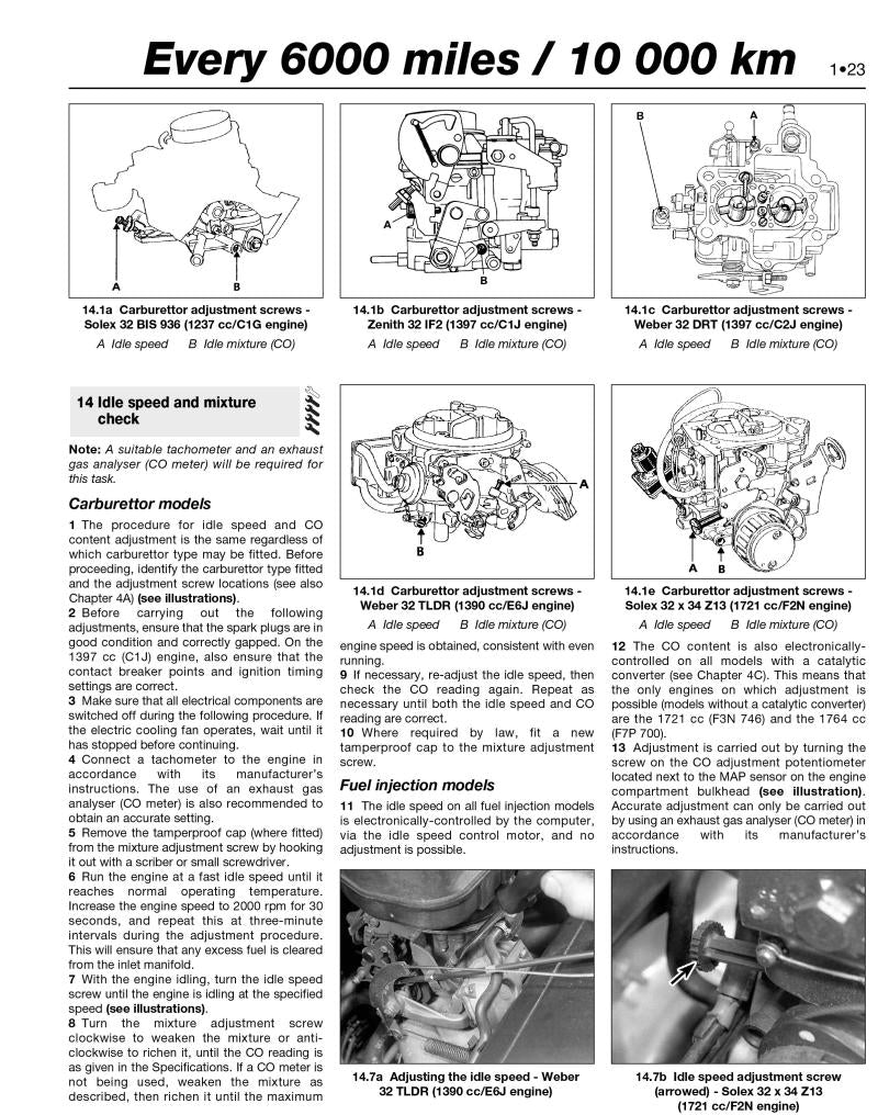 Renault 19 Petrol (89 - 96) Haynes Repair Manual