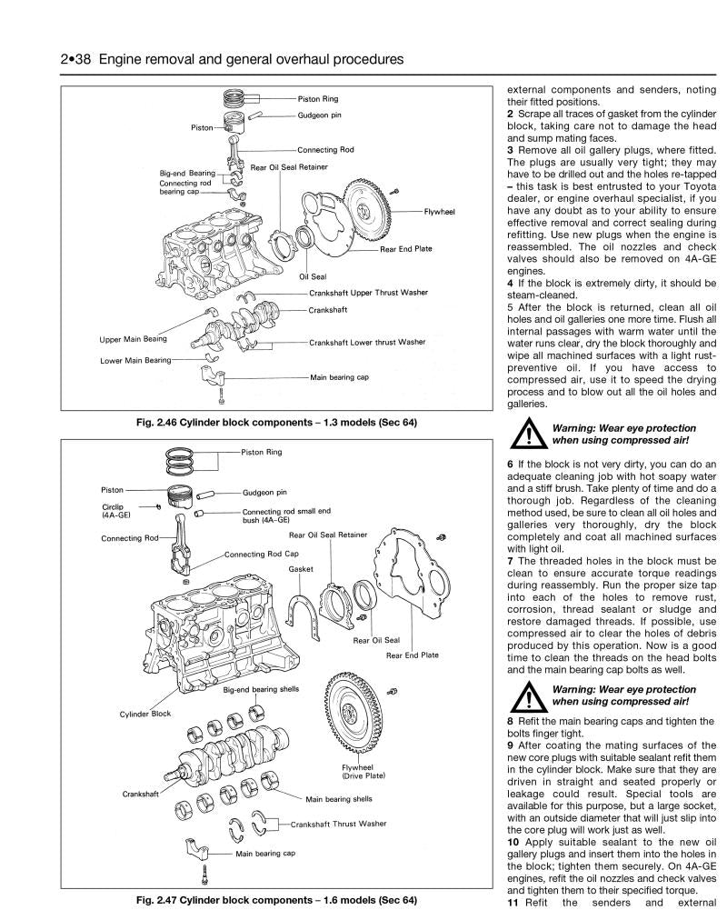 Toyota Corolla Petrol (Sept 87 - Aug 92) Haynes Repair Manual