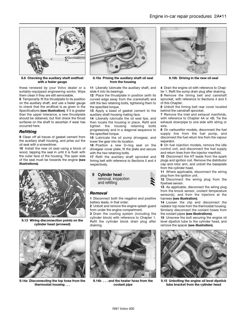Volvo 440, 460 & 480 Petrol (87 - 97) Haynes Repair Manual
