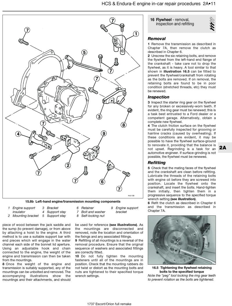 Ford Escort & Orion Petrol (Sept 90 - 00) Haynes Repair Manual