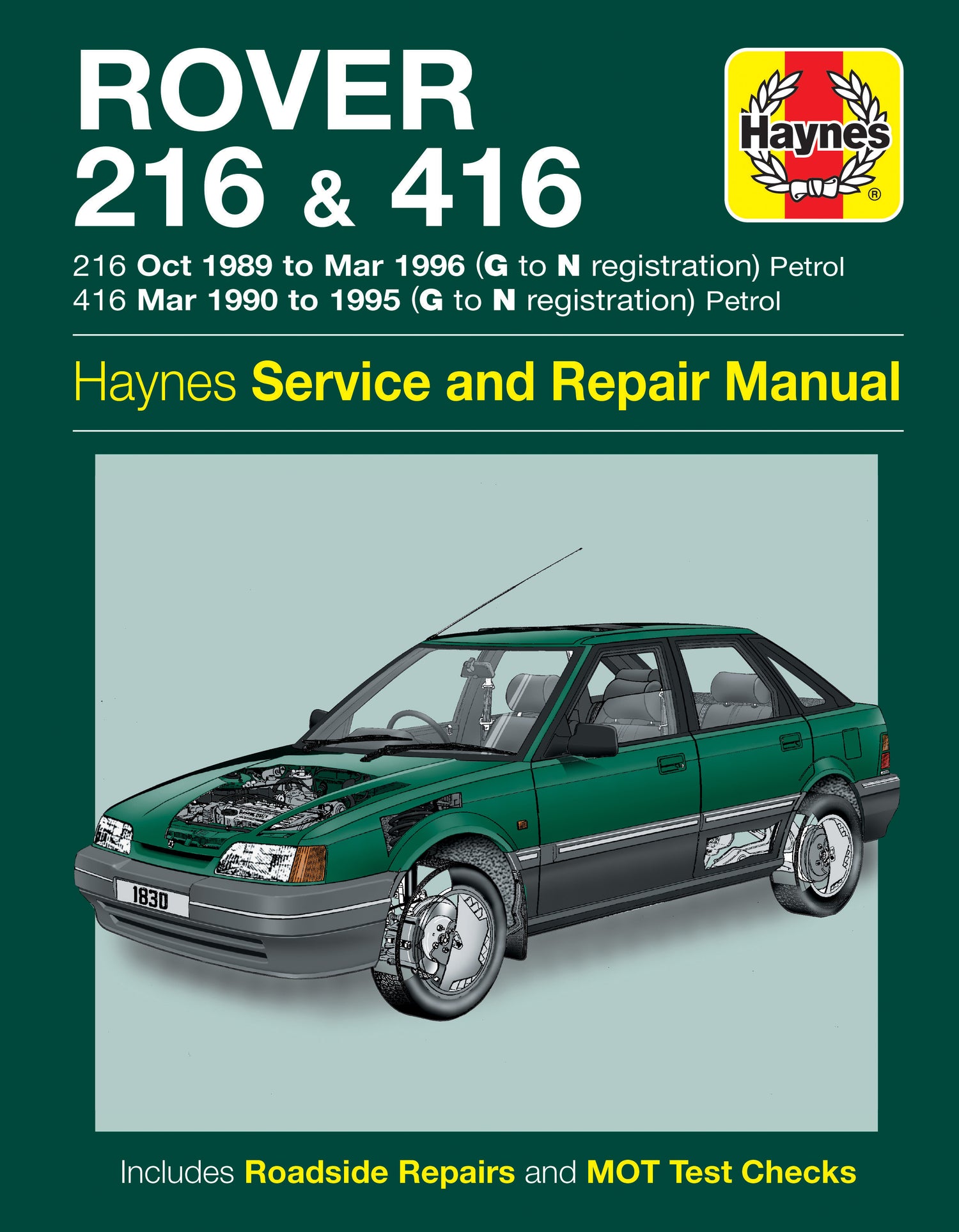 Rover 216 & 416 Petrol (89 - 96) Haynes Repair Manual