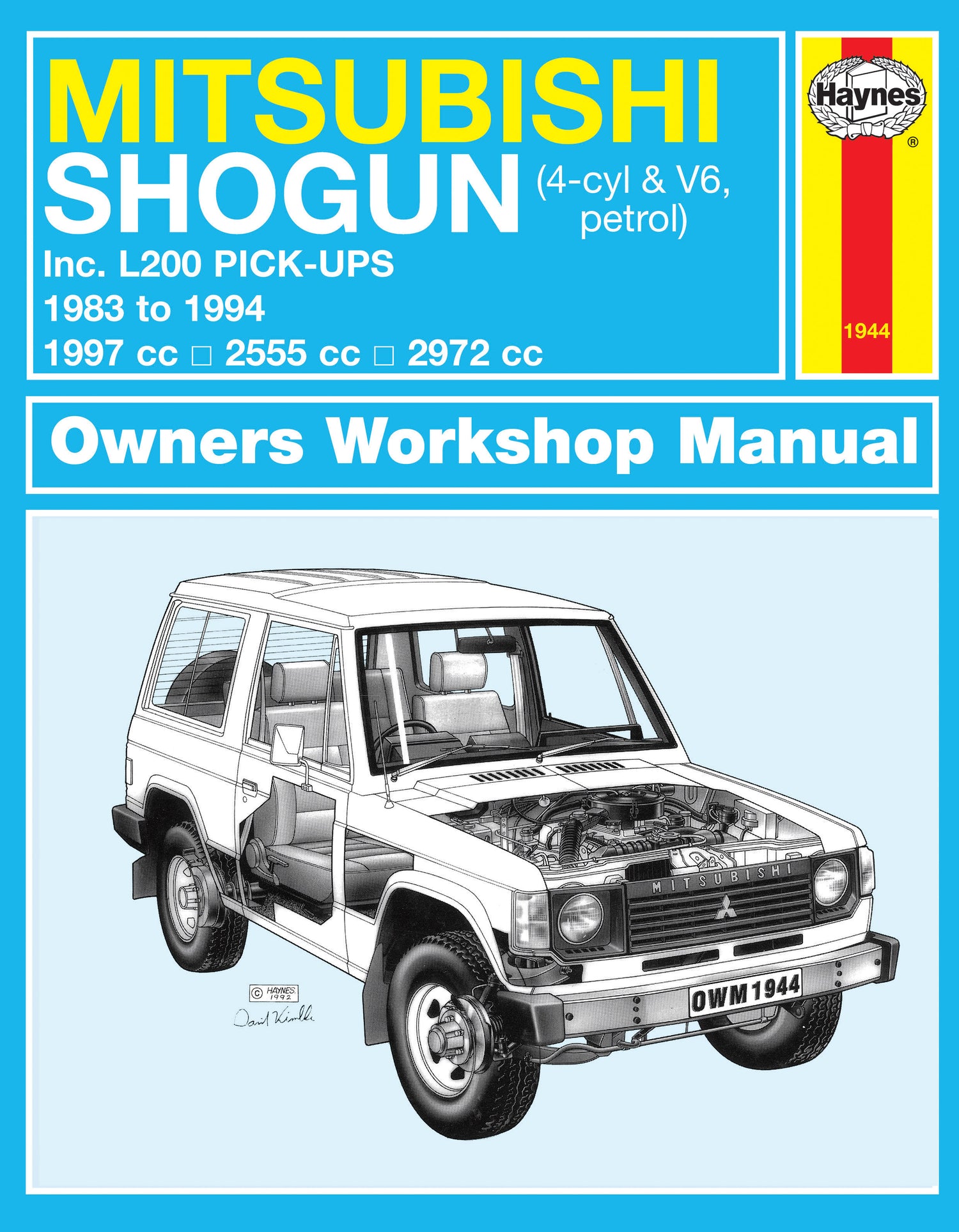 Mitsubishi Shogun & L200 Pick-Ups Petrol (83 - 94) Haynes Repair Manual