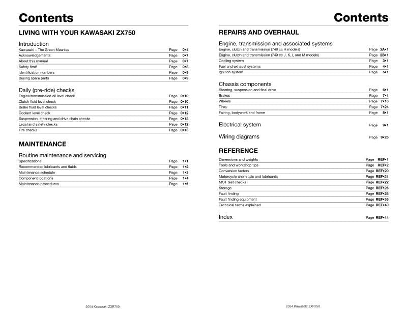 Kawasaki ZX750 (Ninja ZX-7 & ZXR750) Fours (89 - 96) Haynes Repair Manual