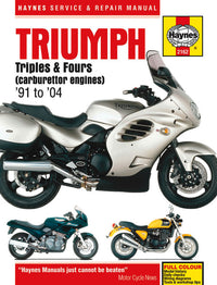 Triumph Triples & Fours (carburettor engines) (91 - 04) Haynes Repair Manual