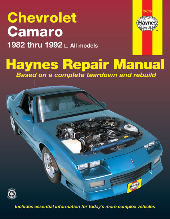 Chevrolet Camaro (1982-1992) Haynes Repair Manual (USA)