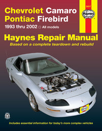 Chevrolet Camaro & Pontiac Firebird (1993-2002) Haynes Repair Manual (USA)