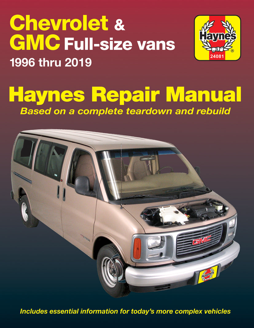 Chevrolet Express & GMC Savana full-size petrol vans (1996-2019) Haynes Repair Manual (USA)
