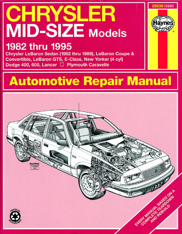 Chrysler Mid-size FWD (1982-1995) Haynes Repair Manual (USA)