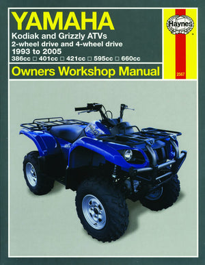 Yamaha ATV Owner Workshop Manuals