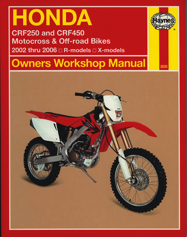 Honda CRF250 & CRF450 (02 - 06) Haynes Repair Manual