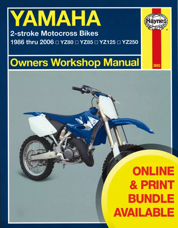 Yamaha RZシリーズ カタログ・マニュアル Yamaha 2-stroke Motocross Bikes (86 - 06) Haynes Repair Manual