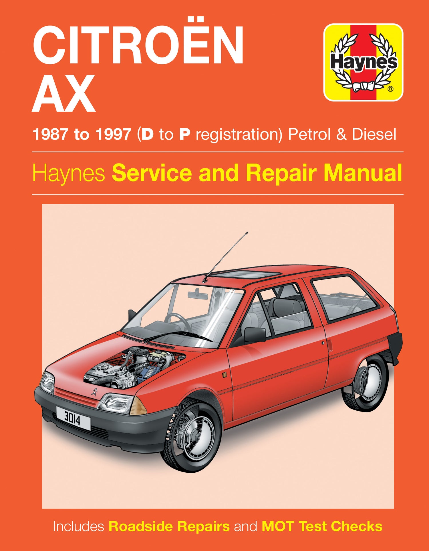 Citroen AX Petrol & Diesel (87 - 97) Haynes Repair Manual