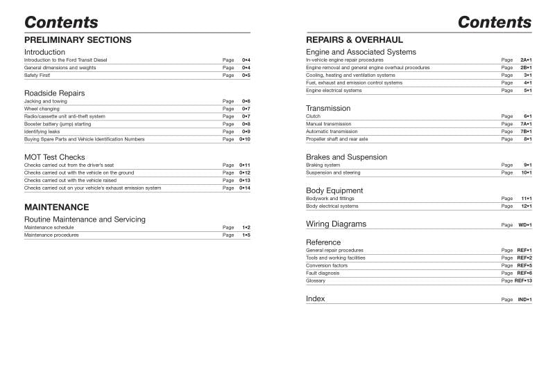 Ford Transit Diesel (Feb 86 - 99) Haynes Repair Manual