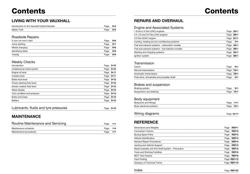 Opel Omega & Senator Petrol (Nov 86 - 94) Haynes Repair Manual