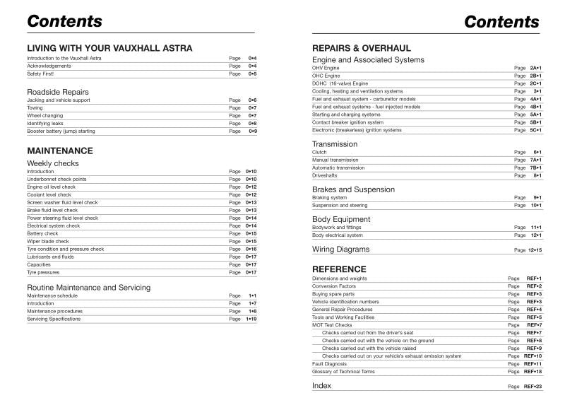 Opel Kadett Petrol (Oct 84 - Oct 91) Haynes Repair Manual