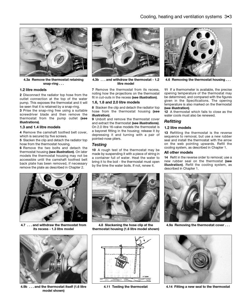 Opel Kadett Petrol (Oct 84 - Oct 91) Haynes Repair Manual