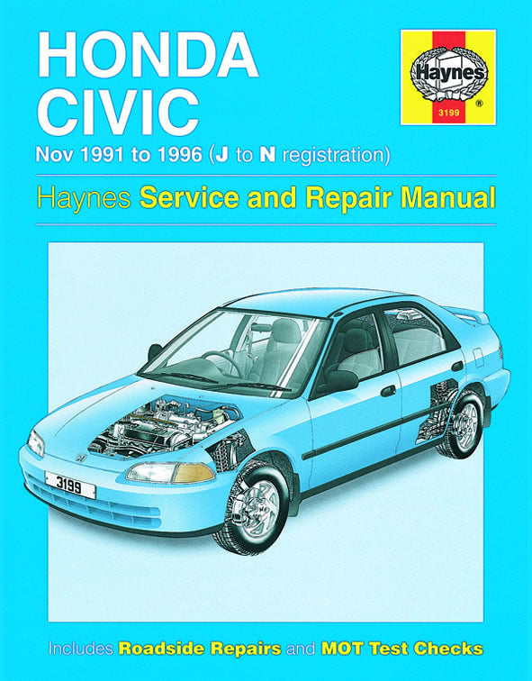 Honda Civic (Nov 91 - 96) Haynes Repair Manual